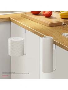 1 pieza Estante de almacenamiento para papel higiénico sin agujeros ni clavos, de tipo colgante en la puerta, para colgar el papel higiénico en el baño, soporte para rollo de papel higiénico montado en la pared, dispensador de papel higiénico para el baño, estante para toallas de papel en la puerta sin necesidad de taladrar, color aleatorio - Multicolor - Ver 7