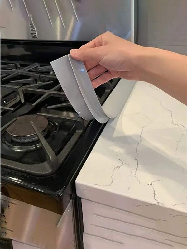 1 pièce/Bande de remplissage de fente de cuisinière en silicone, bande de remplissage de fente résistante à l'huile et aux saletés, bande d'étanchéité en silicone, bande de remplissage de fente de cuisinière