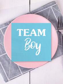 20/40 片性别揭示一次性餐巾、适合男孩或女孩的婴儿洗礼餐巾、婚礼纸巾、宾客婚礼纸巾、粉色和蓝色性别揭示派对用品、婴儿洗礼性别揭示派对用品、节日装饰品、派对装饰品、婴儿洗礼装饰品、婴儿用品。 - 彩色 - 查看 4