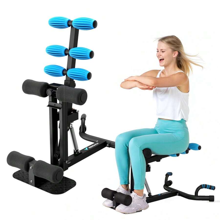 MERACH Deep Squat Machine For Women, Adjustable Glutes Trainer Machine, Core Leg Push Up Workout Machine For Home Gym