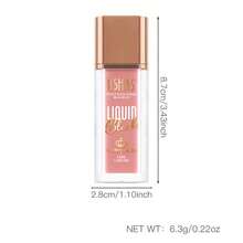 Ushas 6-Color Liquid Blush, Multi-Purpose Makeup, Creates A Natural Blush, Bright Eyeshadow, Matte Natural Lip Gloss, Easy To Apply, Long-Lasting Moisture Retention, Enhances Complexion, And Creates A Delicate Makeup Look. Essential Beauty Item - #06 - Xem 11