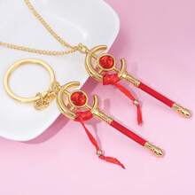 1 件全新动漫钥匙扣弗里伦魔法棒装饰角色扮演道具可爱吊坠挂饰角色扮演钥匙扣玩具礼物