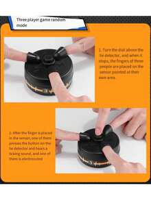 1 pieza Mini Detector de mentiras de seis dedos, Juego eléctrico de choque, juguete de broma novedoso - Multicolor - Ver 10