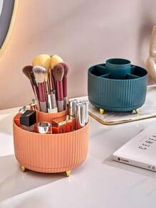办公桌旋转笔筒 - 文具收纳盒 - 5格 - 铅笔和钢笔 - 学习用品 - 桌面收纳架 - 家用大容量办公桌笔盒 - 化妆品整理盒