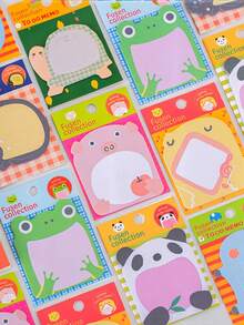 20 件/40 件卡通动物便签 - 可撕下的便携式创意记事本，具有各种图案，经久耐用，适合用于学习、办公和记录保存。适用于学校用品，返校