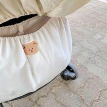 1pc Embroidered Bear Mom Stroller Organizer Bag, Portable Milk Bottle Diaper Storage Bag, Kids Stroller Hanging Pouch, Stroller Accessory Organizer Bag - Multicolor - View 9