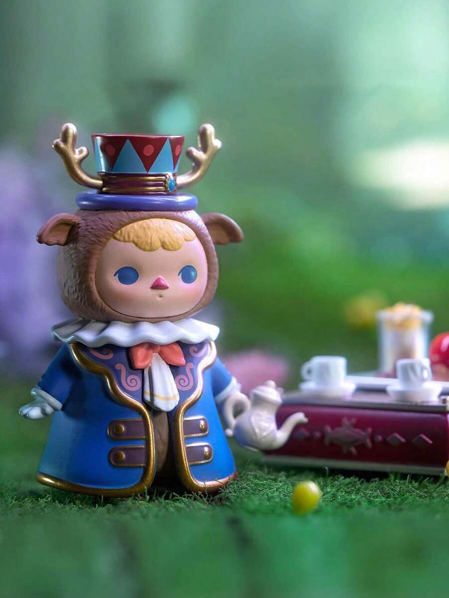 1pc Or More Cute Anime Character PVC Model Figurine, Animal Tea Party Style, Excellent Halloween Gift For Figurine Collector Friends, Perfect For Room Decor - Baby Blue - View 1