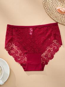 6条装加大码女士白色蕾丝内裤 - 性感舒适内衣 - 彩色 - 查看 5