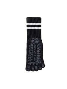 1/3/6 đôi tất tập yoga chuyên nghiệp nhiều màu cho nữ, tất đi sàn silicon chống trượt, tất cổ chân trong nhà dành cho tập Pilates, thể dục, tất thể thao ống dài mùa xuân/hè, tất ngón chân - Nhiều màu - Xem 16