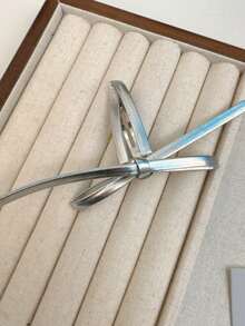 2pcs Women's Blue Bow Denim Effect Elegant Fashion Daily Wear Hair Clips Claw Clips Hair Claws Hair Barrettes, School Stuff, College, Bows, Cute, Hair Accerssories