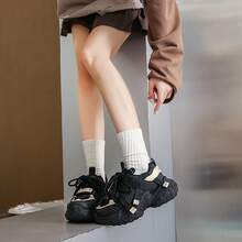Women Chunky Shoes - Black - View 4