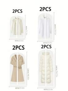 Túi chống bụi cho quần áo, túi đựng bụi, túi treo chống bụi trong suốt dùng trong gia đình, túi chống bụi cho quần áo và vest có thể giặt được. - Nhiều màu - Xem 17