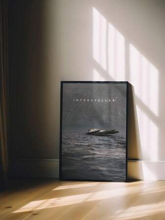 1 st Interstellar filmaffisch, kanvastryck, modern filmaffisch, väggkonst, Interstellar-present, fansamling, vardagsrum, sovrum, kontor, heminredning, present, ingen ram