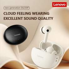 Lenovo EA230P True Wireless Bluetooth Earbuds, Bluetooth 5.4, Leather Design, Smart Call Noise Cancellation With Microphone, Long Battery Life, Suitable For Sports, Gaming And Office Use, In-Ear Headphones - one-size - View 11