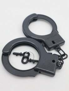 1个/2个手铐，配饰，化妆道具，服装道具，角色扮演道具，舞台道具，情侣游戏道具，囚犯表演道具，配套道具，演出道具，节日道具，便携，创新，适合所有年龄段作为礼物（由于手工染色，黑色并非污渍，而是手工混合造成的颜色不均），万圣节 - 彩色 - 查看 6