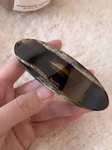 1pc, Version Of The New Style Of Acetic Acid Fashion Temperament Retro Shell Texture Large Top Clip Spring Clip Hair Accessories, Holiday Gifts Woman ,Flat Claw Clip, Claw Clips, Clips For Hair, Hair Slide, Hair Claws