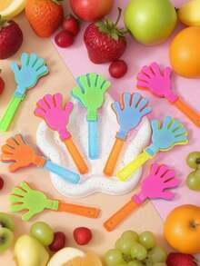 10/20 件迷你拍板，非常适合节日、生日派对礼物和用品，适合圣诞派对圣诞礼物新年礼物圣诞吊袜带礼物节日狂欢，塑料派对拍板快乐制造者派对为您带来狂欢和欢乐 - 彩色 - 查看 2