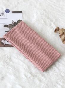 Diadema a rayas de color liso para mujer (1 pieza), versátil para lavarse la cara, maquillarse, hacer deporte, usar a diario, como accesorio para el cabello, ideal para otoño, viajes y como detalle para rellenar calcetines navideños.