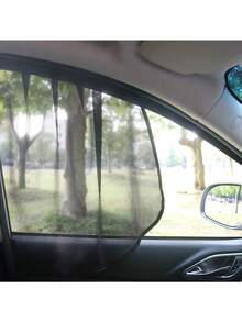 4pcs/2pcs Car Window Sunshade - 100% Blackout Car Window Curtain - Magnetic Side Window Sunshade, Keeping The Car Cooler, Suitable For Napping, Changing Clothes, Camping, And Working - one-size - View 9