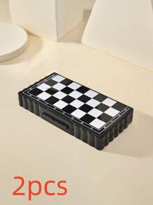 1pc Portable Magnetic Mini Chess-Foldable Lightweight Plastic Board Game, Suitable For Family Gatherings, Birthday Parties And Outdoor Games-Very Suitable For Parties, Weddings And Festivals.