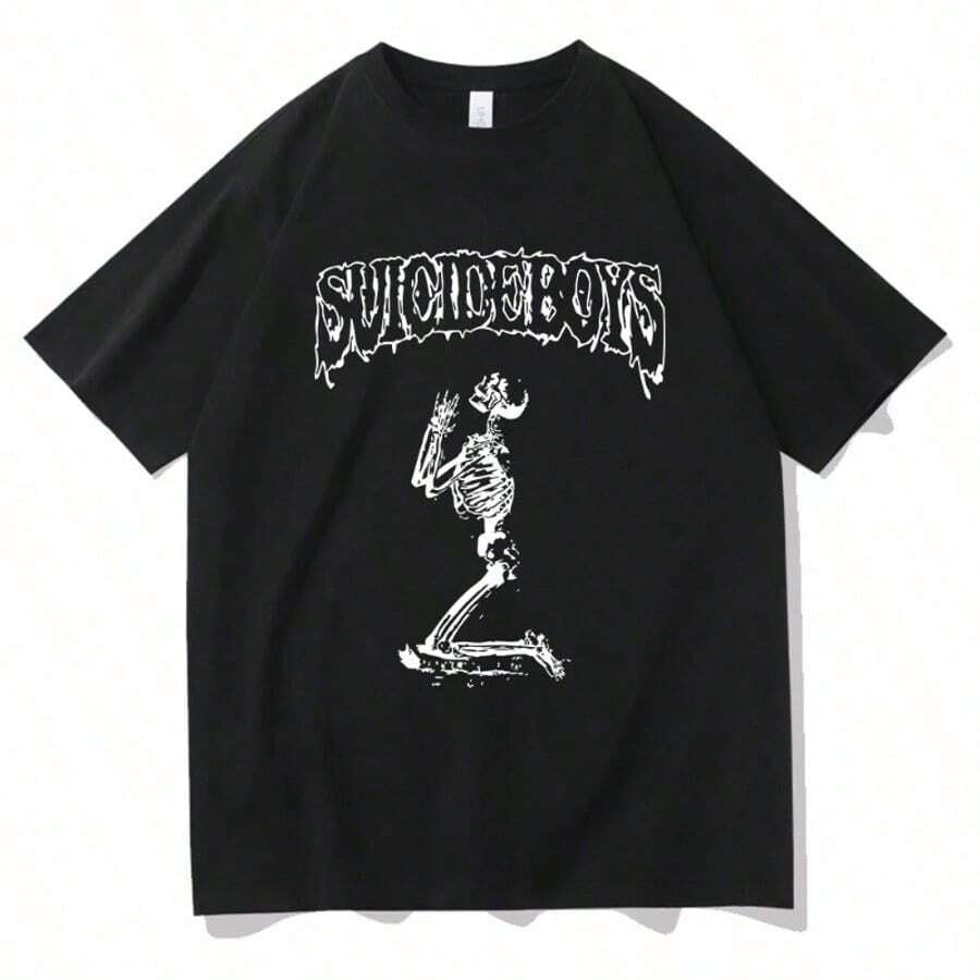 Hip Hop Inspired G59 Graphic T-Shirt Harajuku Casual Round Neck Streetwear Tee - màu đen - Xem 1