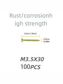 M3.5/386件套，M3.5/100件 - M5/50件，高强度锌合金自攻螺丝，平头钻头螺丝，适用于纤维板和木材 - 哑光工业五金