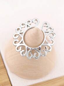 2个装无穿孔夹式乳环，可调节垂坠式锆石乳房饰品，女士不锈钢仿穿孔饰品