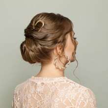 French Hair Pin Metal Hair Pin U Shaped Hair Clip Women Girls Hairstyle Decorative Accessories (Gold) - 1 - 查看 4