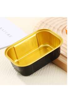 Thickened Aluminum Foil Box, Baking Aluminum Foil Paper Box, Air Fryer Tin Foil, Aluminum Foil Bowl, Pudding Cup, Oven, Basque - Metal Foil Paper Cupcake Liner, Suitable For Cheesecakes And Party Use. - Multicolor - View 17