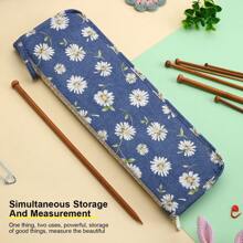 1pc New Knitting Needle Storage Bag, Multi-Style Options, Portable Knitting Needle Organizer Bag Suitable For Crochet Hooks & Knitting Needles