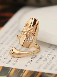 1pc Fashionable Nail Ring Finger Accessory, Suitable For Women Daily Wear - 彩色 - 查看 5