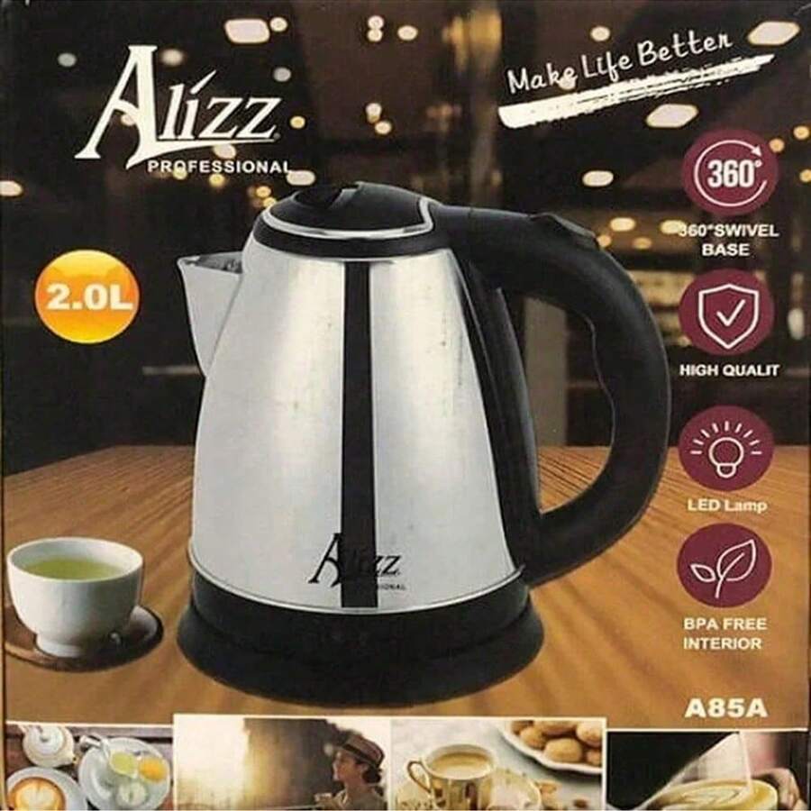 SOKANY Stainless Steel Electric Kettle With LED Indicator Light-No BPA, Automatic Shutdown And Dry Burning Protection, Including Coffee And Tea Heating Base