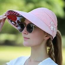High-Quality Product Women's Foldable Casual Hat - New Outdoor Fashion Style - Hồng - Xem 13