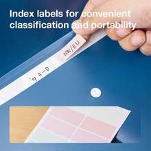 Deli A4-8P Accordion File Bag, 3 Colors, Index Label Compatible, Perfect For Office & School,For School Supplies,Back To School - Single Piece - View 5