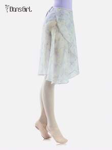 DonsGirl 1 件女式芭蕾舞裙，精致浪漫花卉，系带设计，适合芭蕾/现代/古典舞练习和表演，送给女朋友的礼物