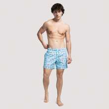 Apres Life Flamingos Swimshorts - Blue - View 1