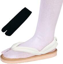 Geta - Zapatos unisex para cosplay - Blanco-4 - Ver 3