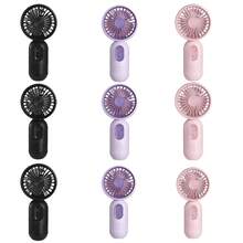 VanSmaGo Caming Fan Portable Mini Outdoor Fan Set [2/3/4/5/6/9/10 Pieces] Handheld Personal Small Fan With 3 Speed For Outdoor Travel, USB Rechargeable Battery Powered Durable Eyelash Fan, Multiple Colors - 9 chiếc-Đen*3+Hồng*3+Tím*3 - Xem 1
