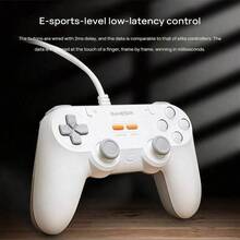 GAMESIR T3 Lite 輕量有線手柄 74g雲綢握感·即插即玩 雙頻細膩震動 1.8m長線自由伸展 智能適配PC/Switch/PS/手機 白色 - 白色 - 查看 4