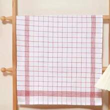 Large Checkered Kitchen Dish Towel, Absorbent Tea Towel, Soft Reusable Cleaning Cloth, Quick-Drying Dishcloth, Dishwashing Cloth - Multicolor - View 13