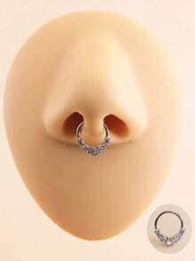 1 件锆石鼻环软骨耳轮耳屏耳环鼻中隔穿孔饰品