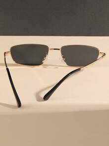 1 副女士猫眼细小镜框优质金属高品质时尚眼镜 T 台街头风格适合海滩、派对几何形状墨镜 - 彩色 - 查看 10