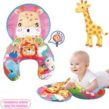 婴儿仰卧训练俯卧枕、U型趴卧枕-婴儿运动枕、多功能婴儿爬行垫、爬行垫-附赠各种附件、婴儿早教玩具（配件款式可能随机）