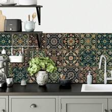 24PCS- Nordic Home Tile, Self-Adhesive Wall Stickers, Kitchen Bathroom Bedroom Living Room Dining Room, Waterproof, Oil And Moisture Proof, Decorative Tile Stickers, Wall Renovation Floor Stickers For Home Decor