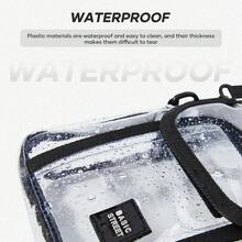 Bolso bandolera transparente aprobado para estadio, bolso mensajero transparente para eventos en estadio, para hombres y mujeres - Multicolor - Ver 5