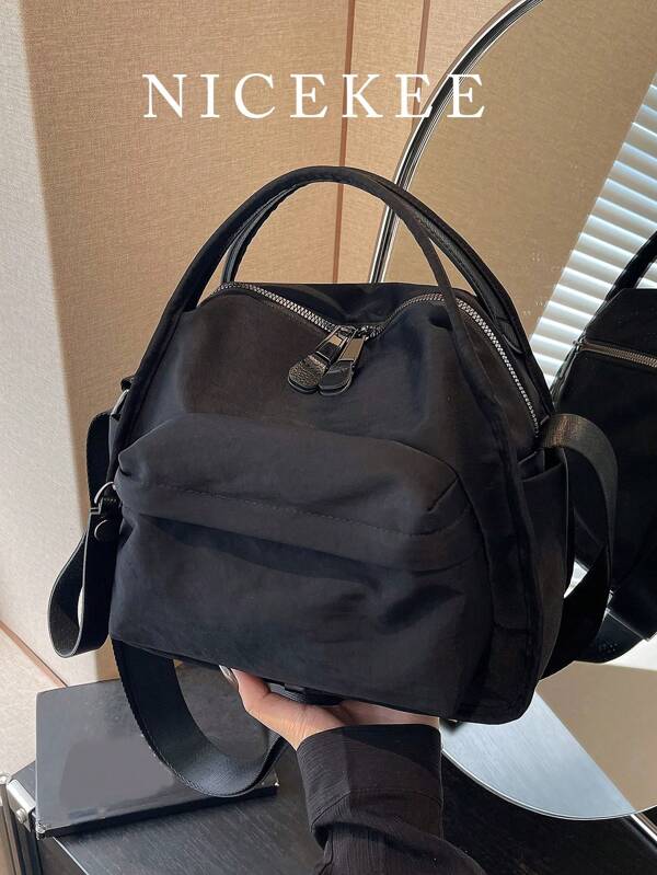 Simple Texture Light Casual Bag Fashionable And Versatile Women's Messenger Bag Daily Solid Color Large Capacity Highly Attractive Shoulder Handbag Commuter Bag Suitable For Commuting To Work And Going Out Shopping