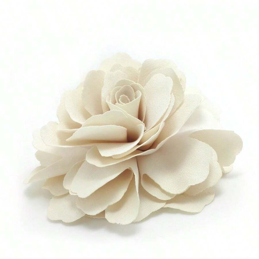 DCamellias Flower Hair Clip And Brooch Pin 1 PCS Cream (A74)5001 - Cream - 查看 1