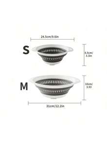 1 cái Rây lọc và rây có thể gấp gọn, Rây lọc bằng silicon, Rây lọc & Rây lọc thực phẩm, Cho rau củ và trái cây, Đồ dùng nhà bếp thiết yếu, Đồ dùng nhà bếp cho hiệu quả nấu nướng tối ưu với phong cách ấm cúng mùa thu và mùa đông - Nhiều màu - Xem 4