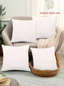 2/4/6 buc. Inserții de pernă pătrată, albă, moale, stil clasic, ușoare, lavabile la mașină, set de huse de pernă de lux, solid, neted, contemporan, ascuns, cu fermoar, fețe de pernă de calitate superioară pentru canapea, sufragerie, dormitor, perne decorative, 4 dimensiuni, (fără miez de pernă)