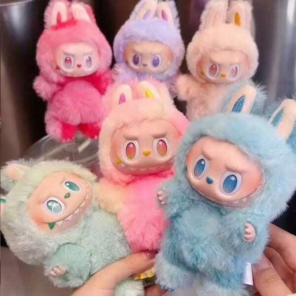 3rd Generation Bububi Gift Plush Doll - Vinyl Doll With Roller, Special Style Fashion Blind Box Creative Youth Doll Doll. Suitable As A Birthday Gift Or To Give To Classmates, Friends And Family (Random Style). Random Color Components, Summer Style 17cm = Doll Clothes Hanging Accessories, 1st Generation 2nd Generation Ceramic Figurine With Changeable Outfits